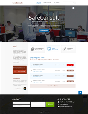 Web Design by the-lion-king for SafeConsult AS | Design: #3397671