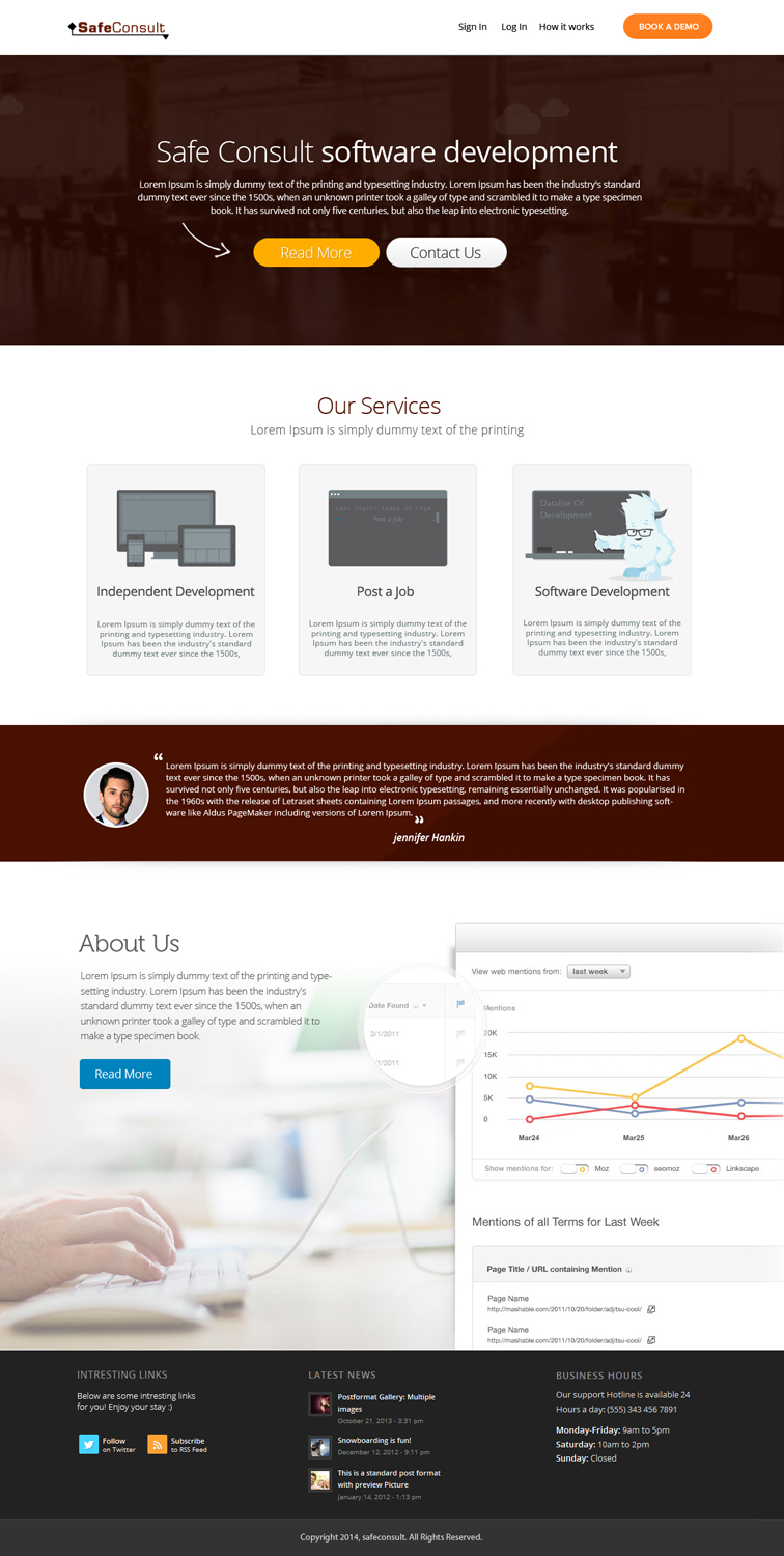 Web-Design von OM für SafeConsult AS | Design #3373182