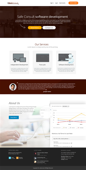 Web Design by OM for SafeConsult AS | Design: #3373182