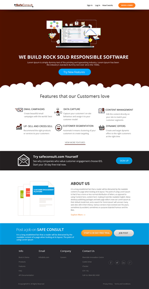 Web Design by OM for SafeConsult AS | Design: #3373183