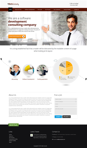 Web Design by OM for SafeConsult AS | Design: #3373186