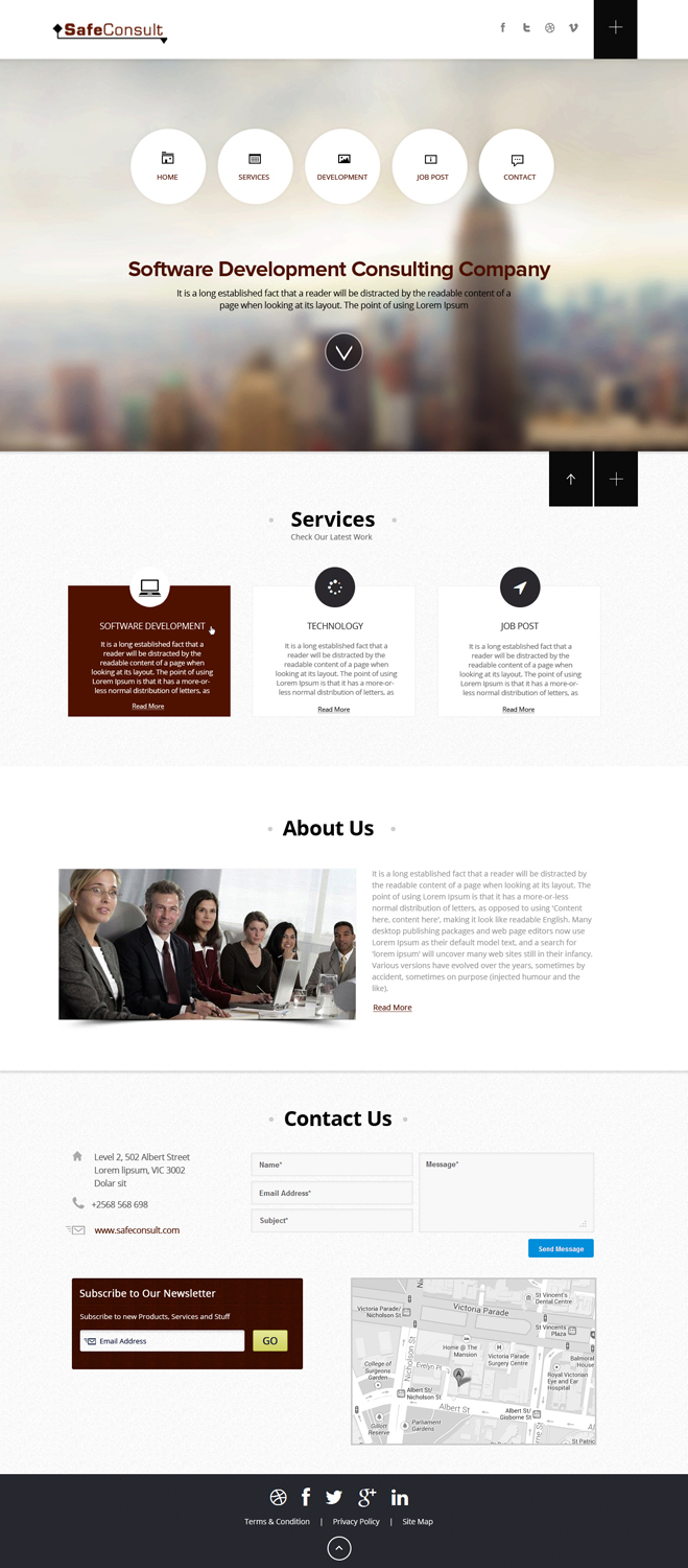 Diseño Web por OM para SafeConsult AS | Diseño #3373207