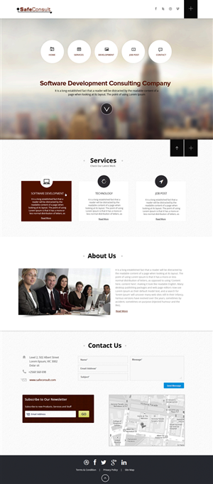Web Design by OM for SafeConsult AS | Design: #3373207
