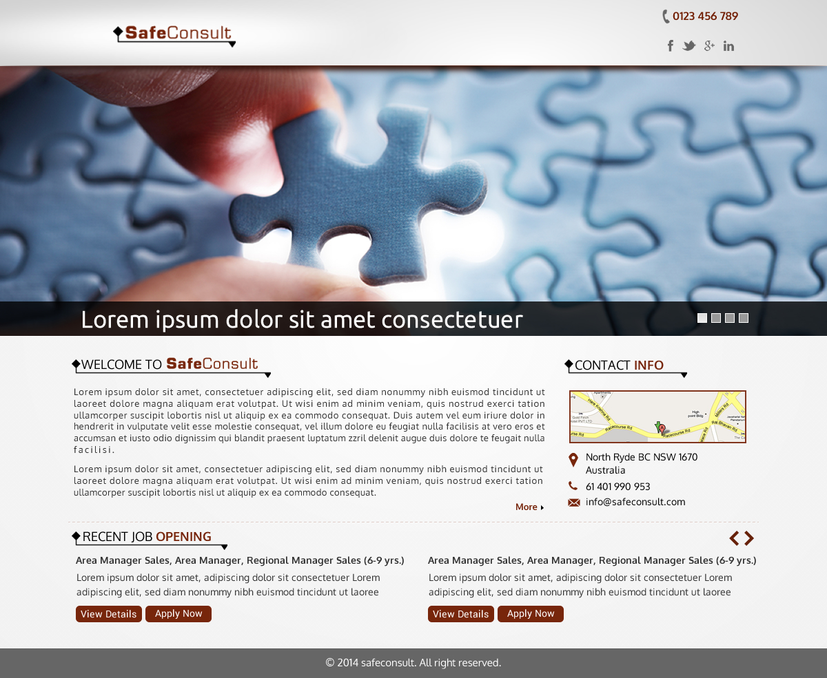 Diseño Web por Sbss para SafeConsult AS | Diseño #3380595