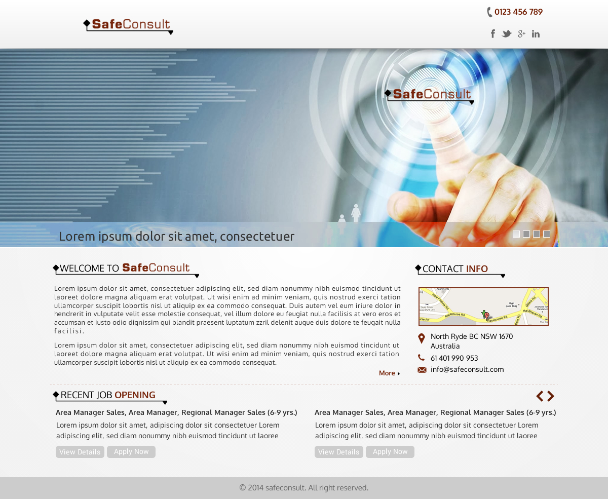Web Design by Sbss for SafeConsult AS | Design #3380599