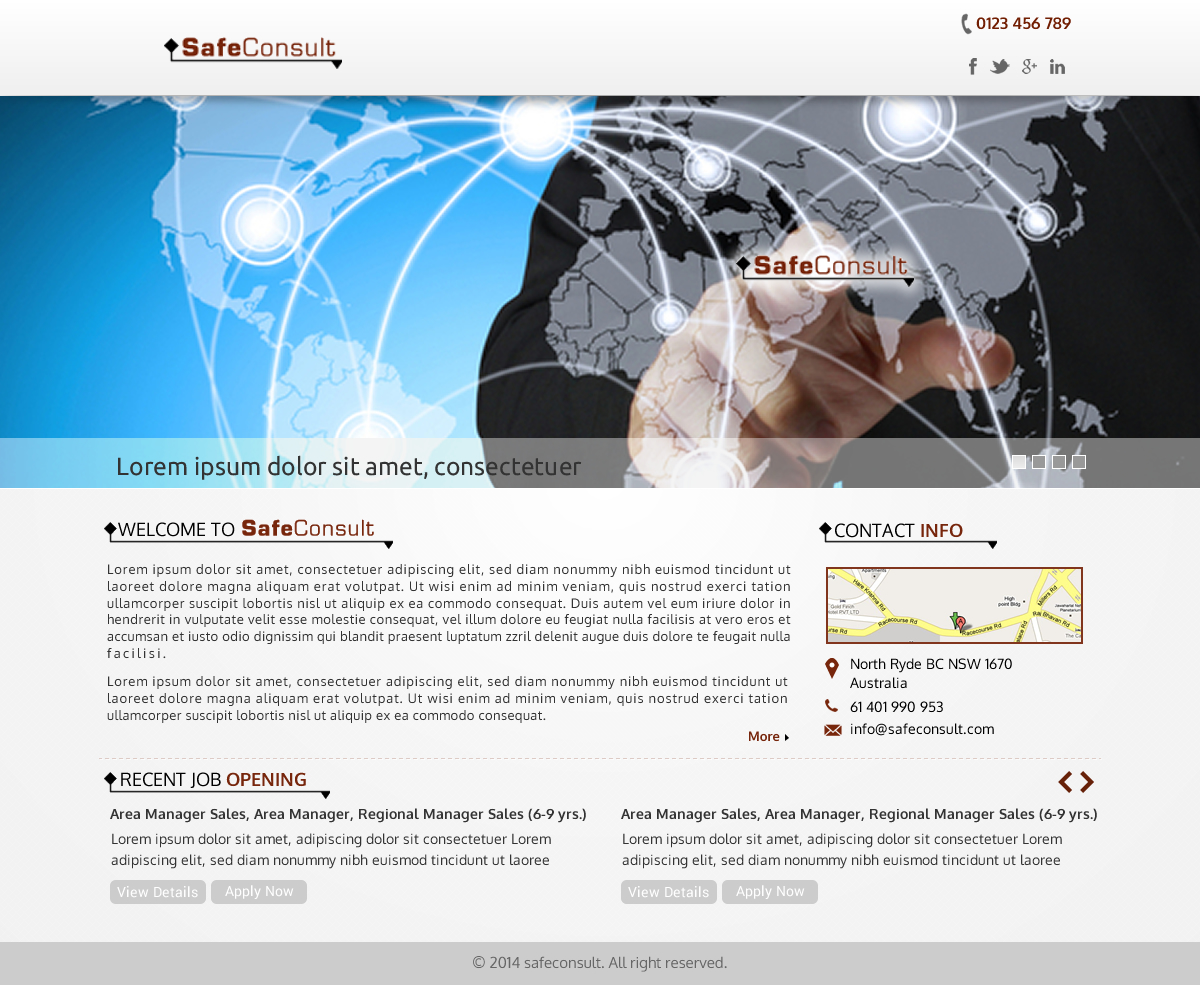 Web Design by Sbss for SafeConsult AS | Design #3380605