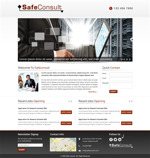 Web Design by Sbss for SafeConsult AS | Design: #3380609