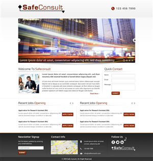 Web Design by Sbss for SafeConsult AS | Design: #3380612