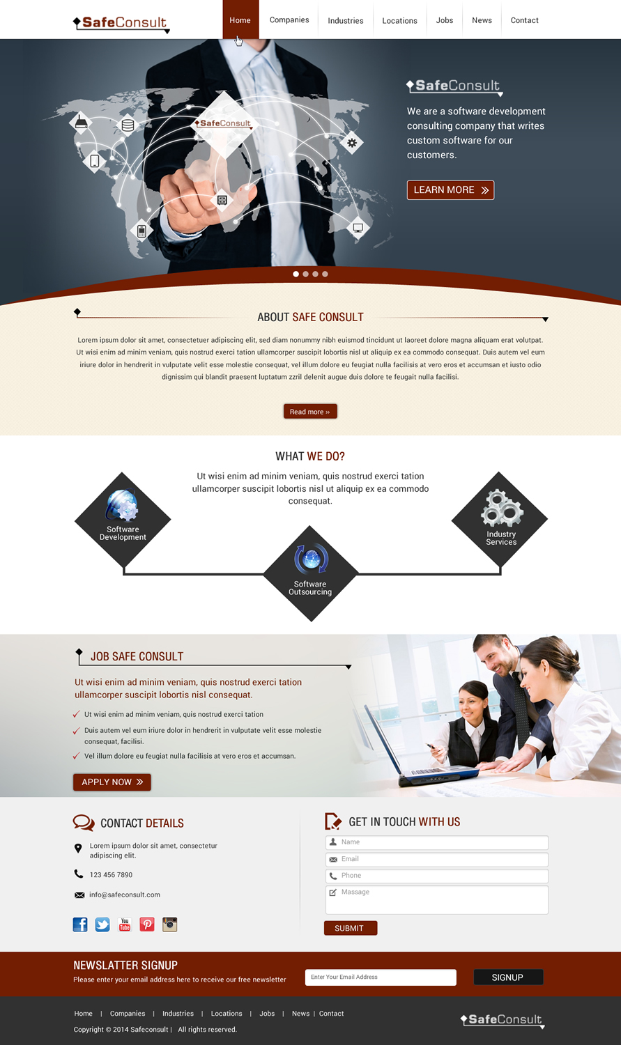 Web-Design von Sbss für SafeConsult AS | Design #3391228