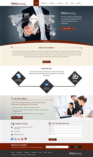 Web Design by Sbss for SafeConsult AS | Design: #3391228