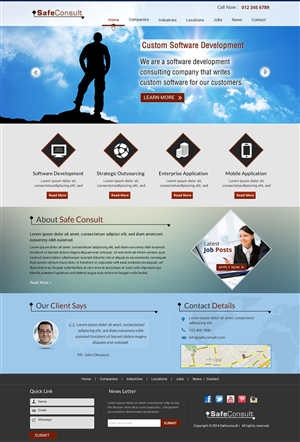Web Design by Sbss for SafeConsult AS | Design: #3392183