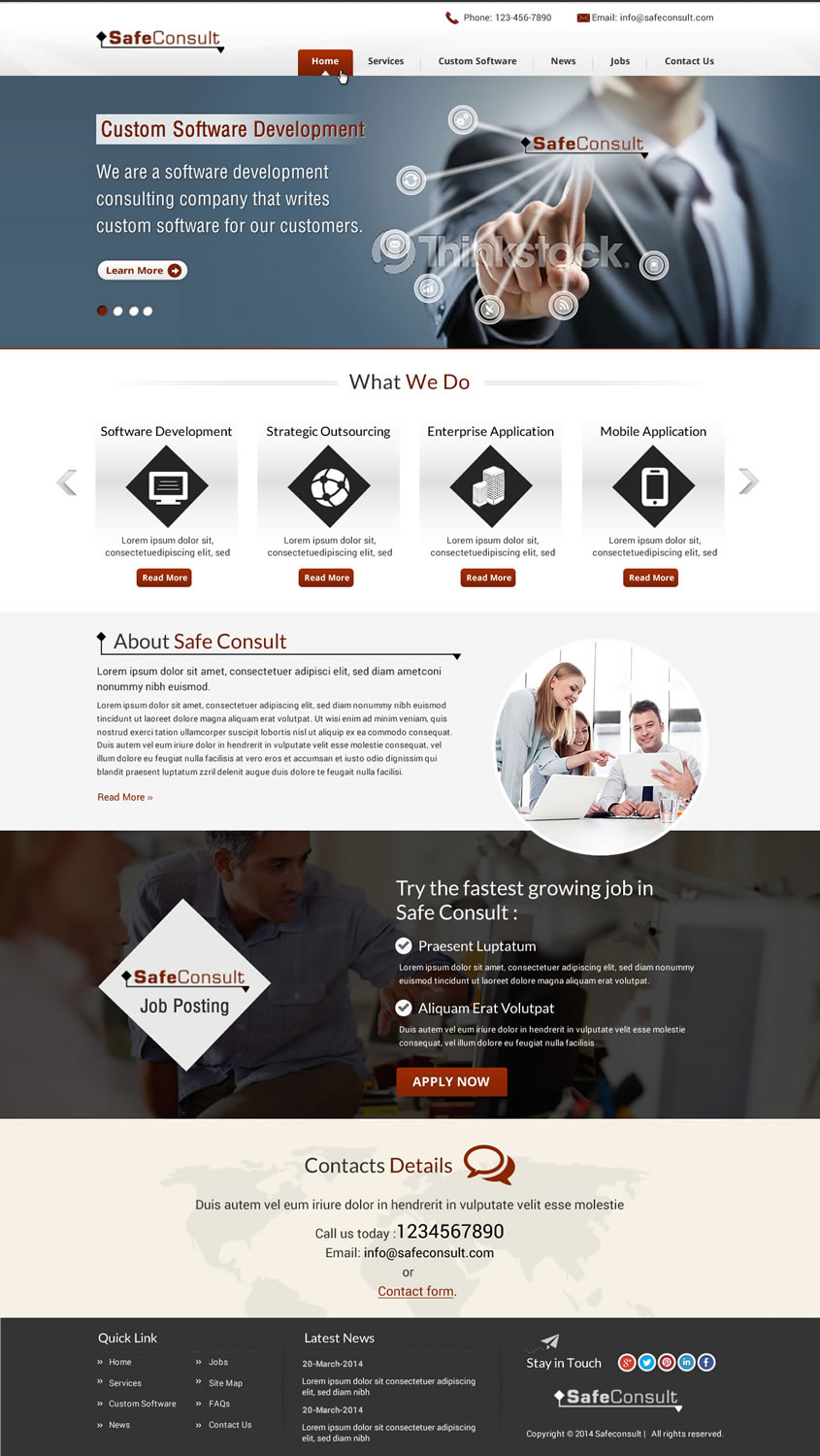 Web-Design von Sbss für SafeConsult AS | Design #3392459