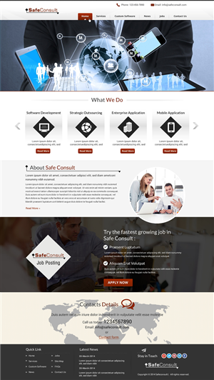 Web Design by Sbss for SafeConsult AS | Design: #3392676