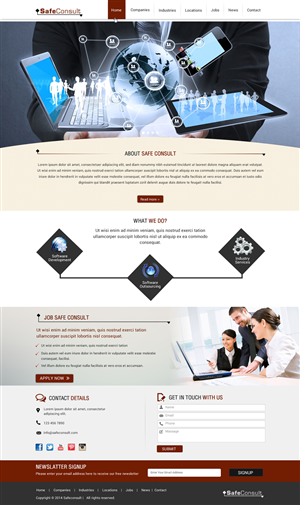 Web Design by Sbss for SafeConsult AS | Design: #3392697