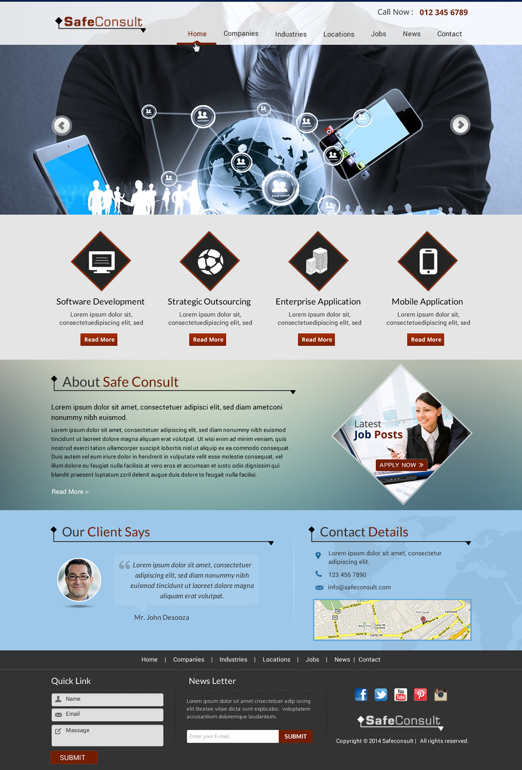 Web-Design von Sbss für SafeConsult AS | Design #3392701