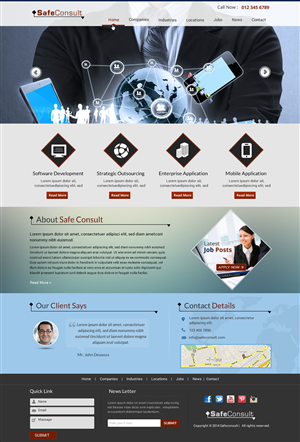 Web Design by Sbss for SafeConsult AS | Design: #3392701