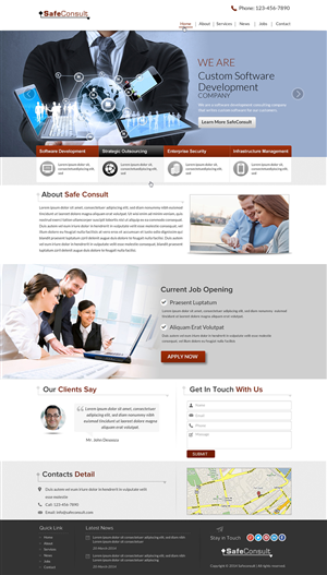 Web Design by Sbss for SafeConsult AS | Design: #3399702