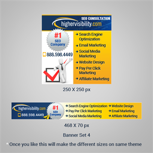 Banner Ad Design by Pixeleas for HigherVisibility | Design: #3381263