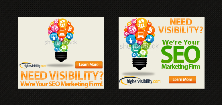 Banner Ad Design by KimballDesigns for HigherVisibility | Design #3370142