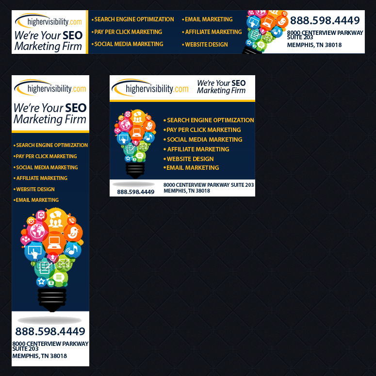 Banner Ad Design by KimballDesigns for HigherVisibility | Design #3376976