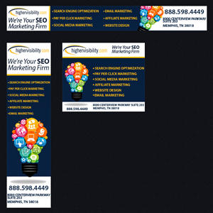 Banner Ad Design by KimballDesigns for HigherVisibility | Design: #3376976