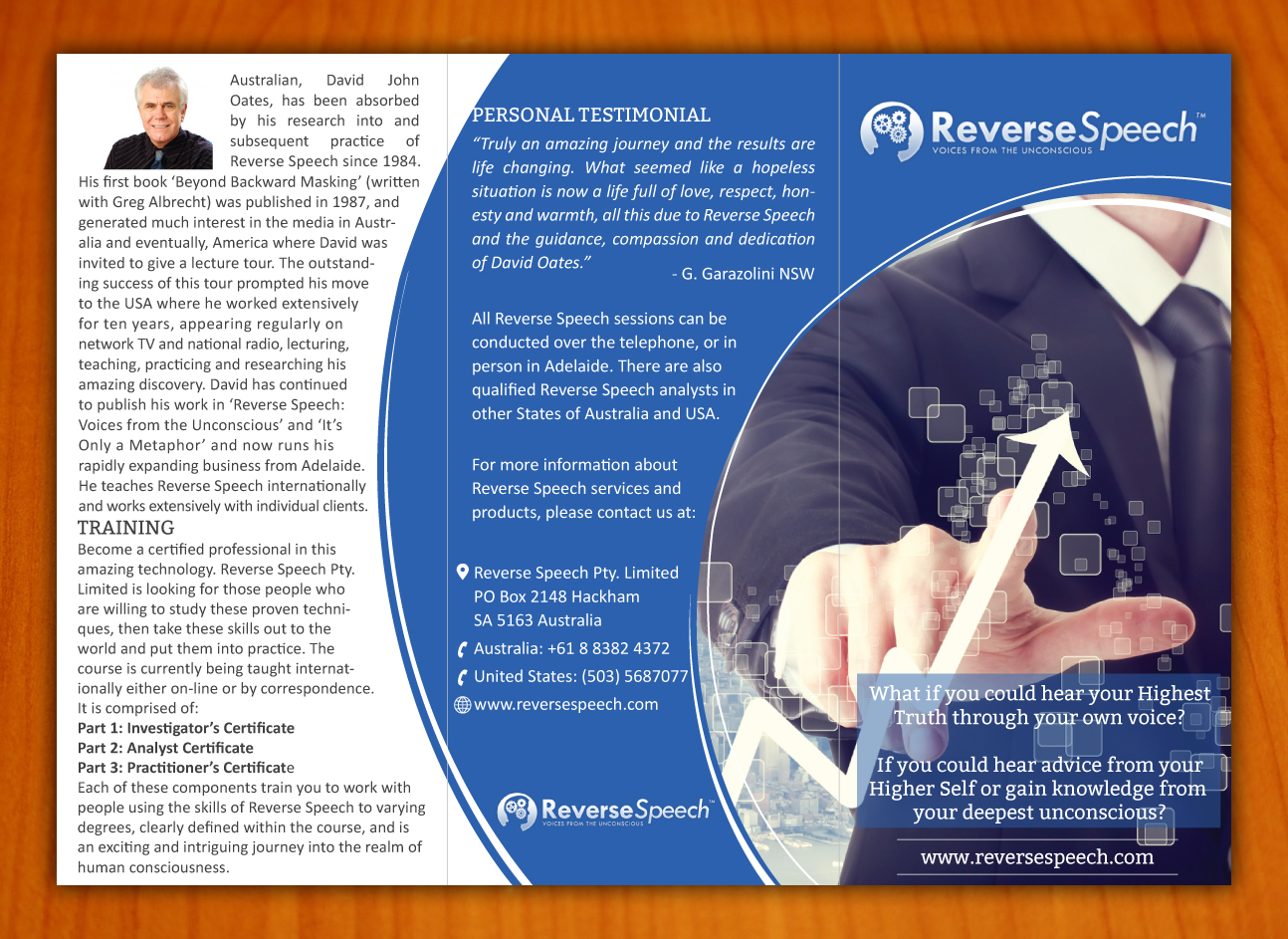 Design de Brochure par Sbss pour Reverse Speech Pty. Ltd. | Design #3372317