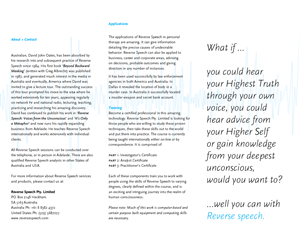 Design de Brochure par AAL Design pour Reverse Speech Pty. Ltd. | Design #3387575