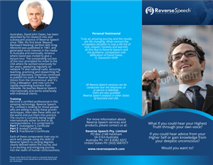 Broschüren-Design von barinix für Reverse Speech Pty. Ltd. | Design: #3390181