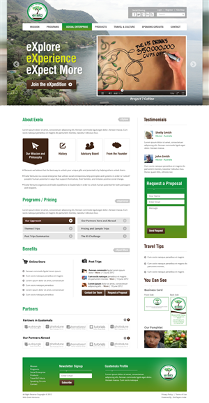 Wordpress Design by the-lion-king for Exela Ventures LLC | Design: #836207