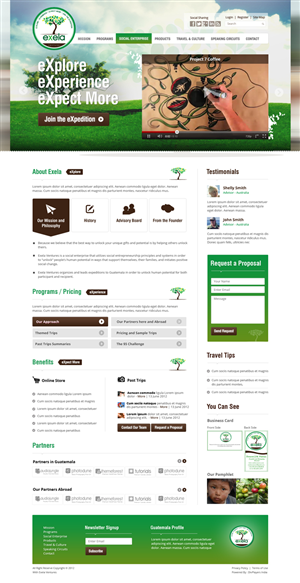 Wordpress Design by the-lion-king for Exela Ventures LLC | Design: #837951