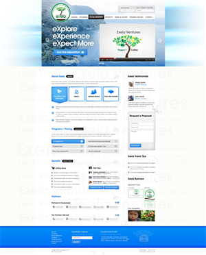 Wordpress Design by the-lion-king for Exela Ventures LLC | Design: #851511