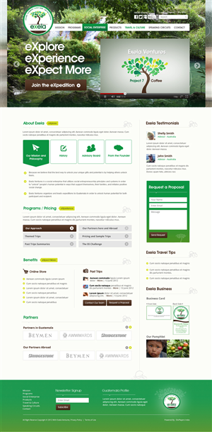 Wordpress Design by the-lion-king for Exela Ventures LLC | Design: #871472
