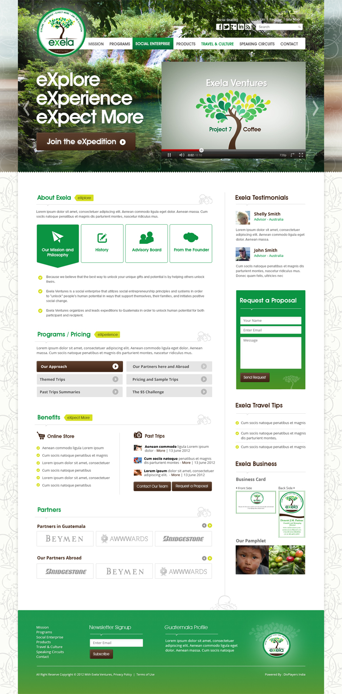 WordPress-Design von the-lion-king für Exela Ventures LLC | Design #874419