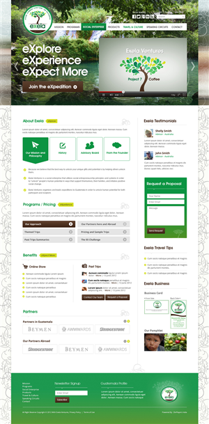 Wordpress Design by the-lion-king for Exela Ventures LLC | Design: #876783