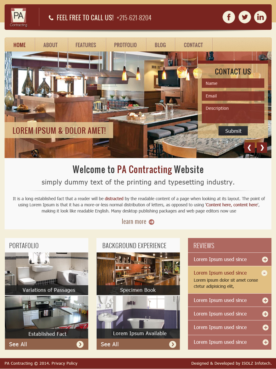 Web Design by ISOLZ INFOTECH for this project | Design #3378797