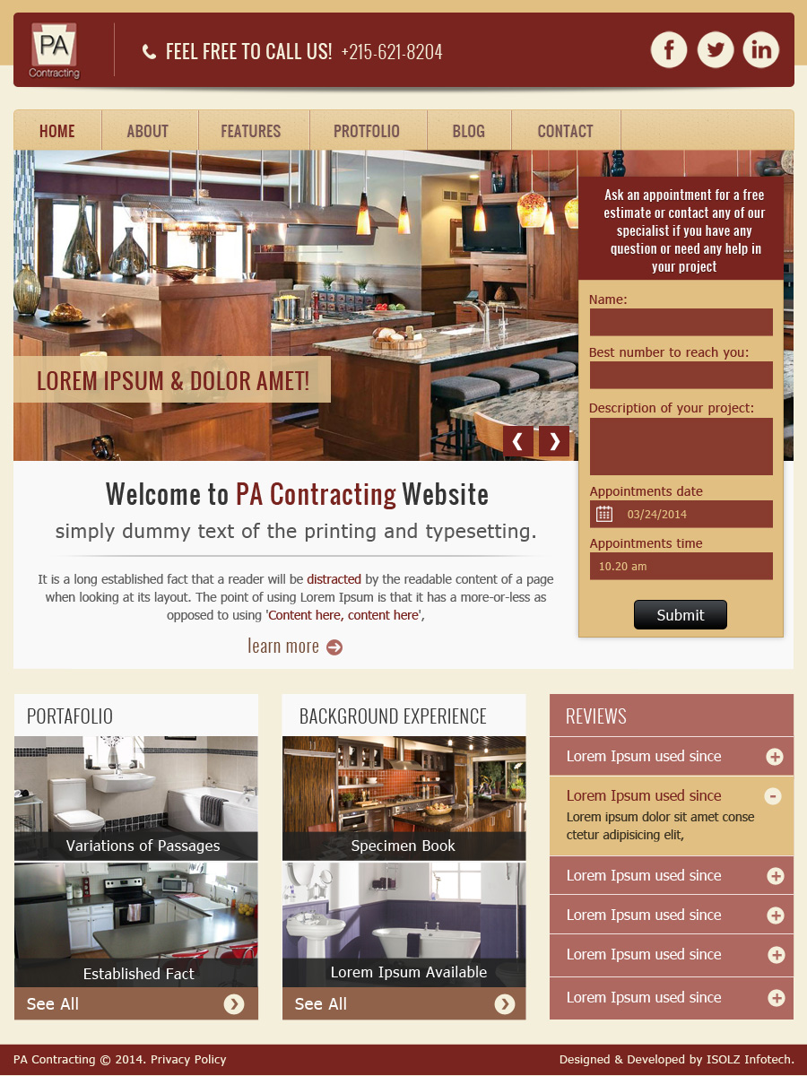 Web Design par ISOLZ INFOTECH pour ce projet | Design #3390729