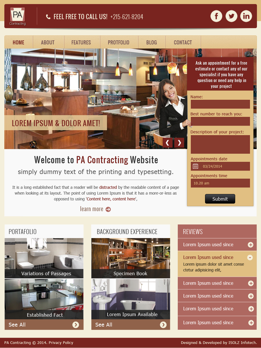 Web Design by ISOLZ INFOTECH for this project | Design #3390745