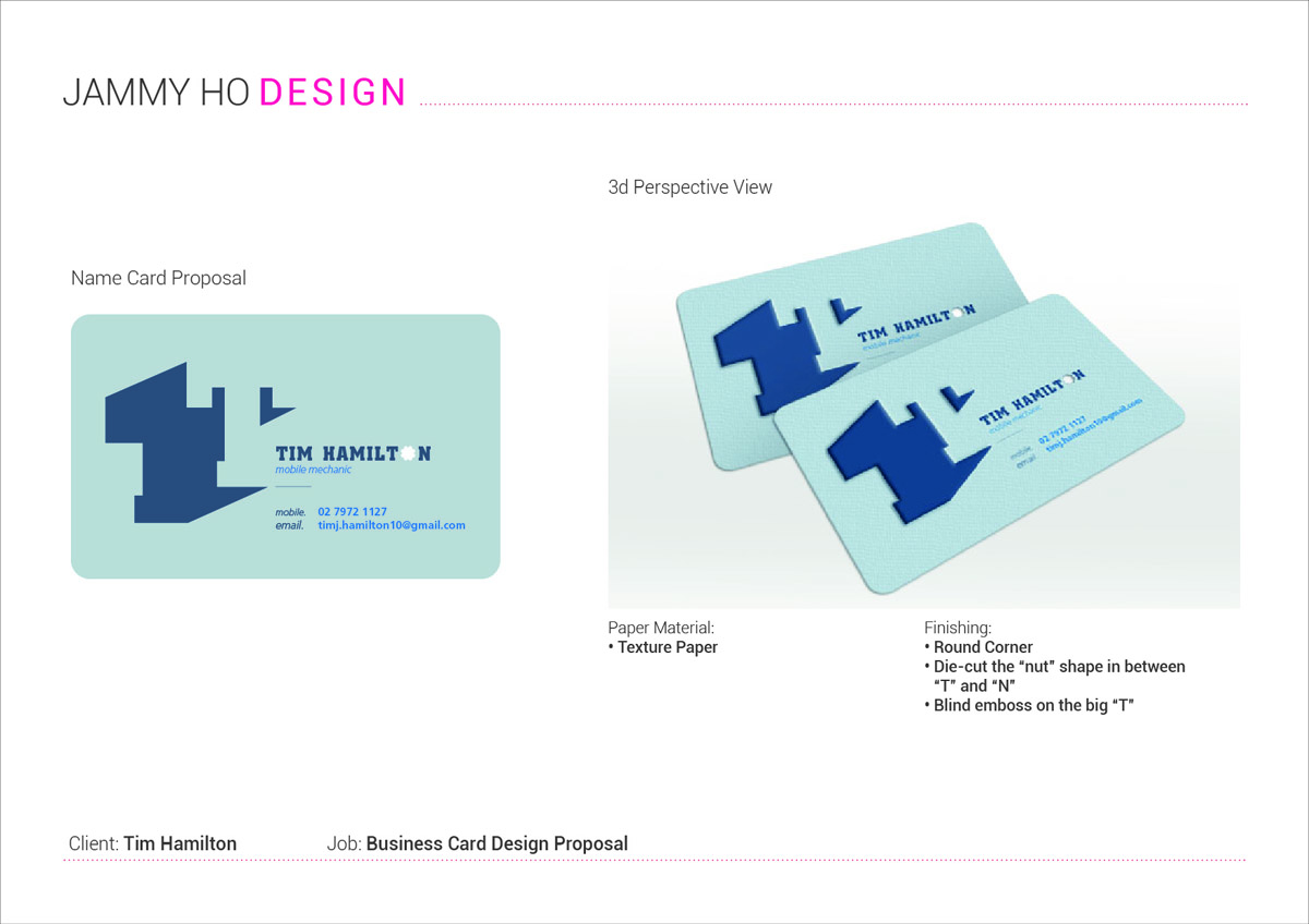Diseño de Tarjeta de Presentación por jammyho82 para este proyecto | Diseño #3380530
