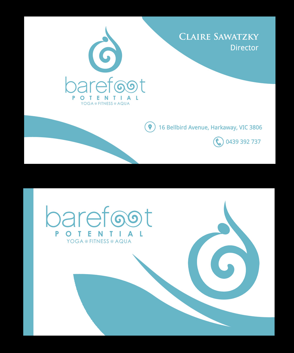 Business Card Design by Satyajit Sil Creations for Barefoot Potential | Design #3395494