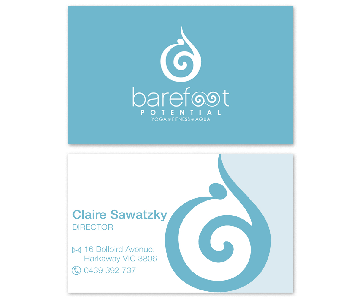 Business Card Design by Anna01 for Barefoot Potential | Design #3369859