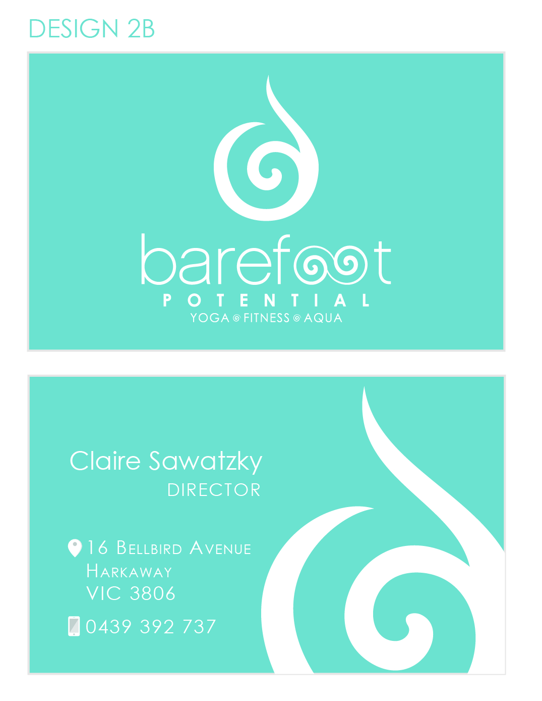 Business Card Design by Liz Mara Design for Barefoot Potential | Design #3365896