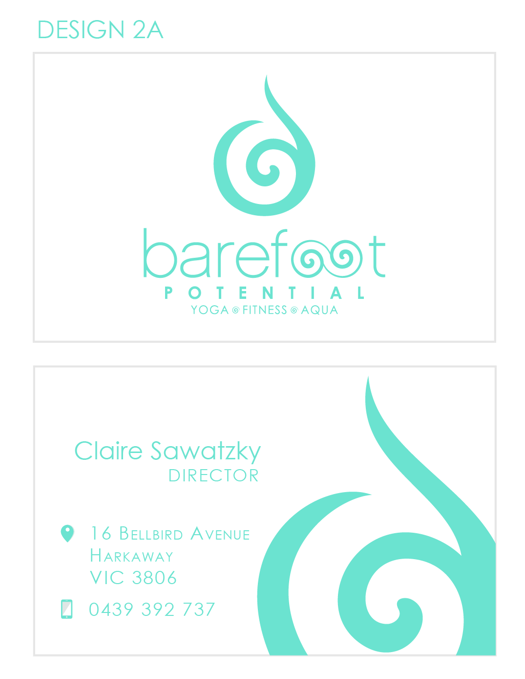Business Card Design by Liz Mara Design for Barefoot Potential | Design #3366056