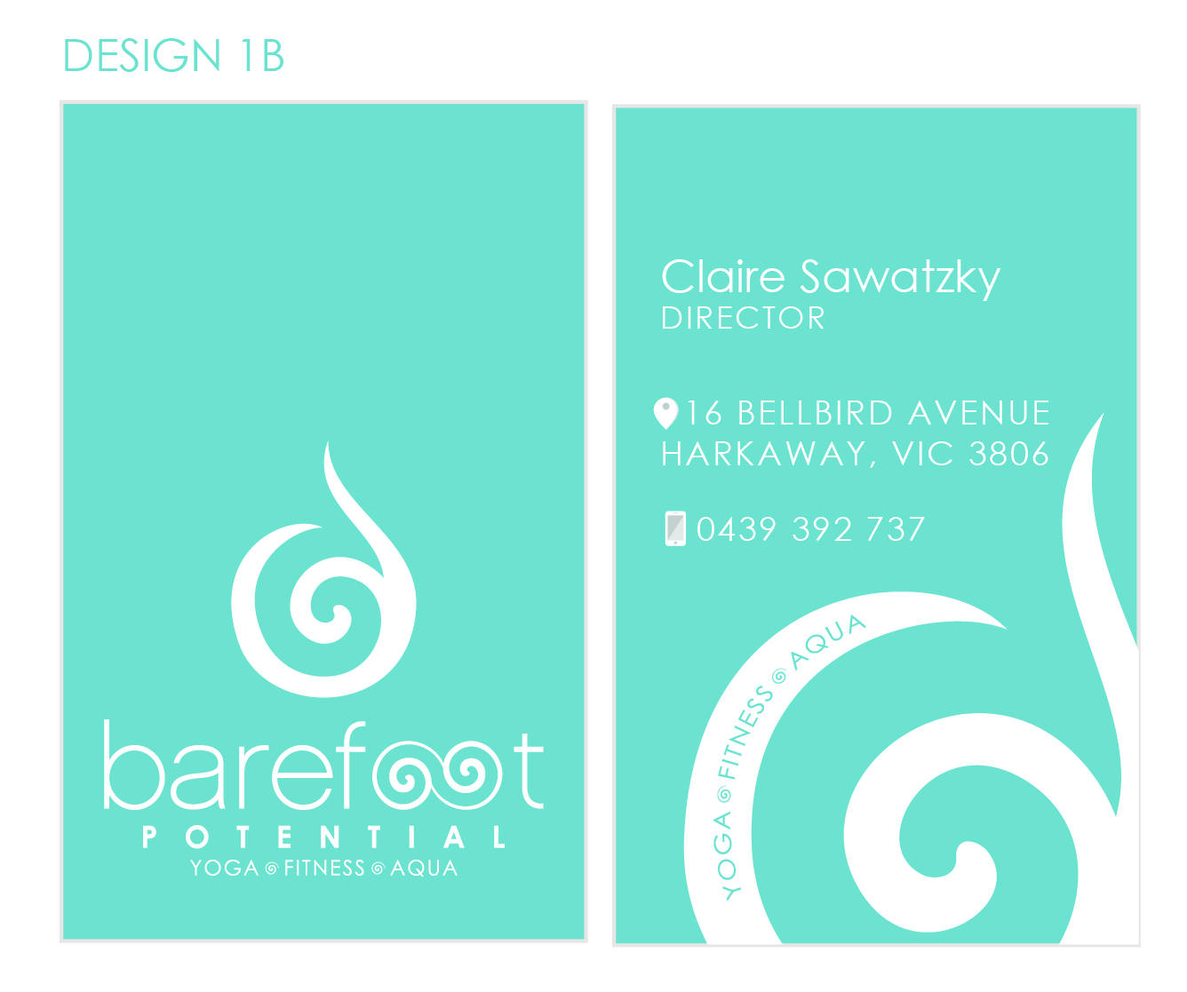 Visitenkarten-Design von Liz Mara Design für Barefoot Potential | Design #3366128