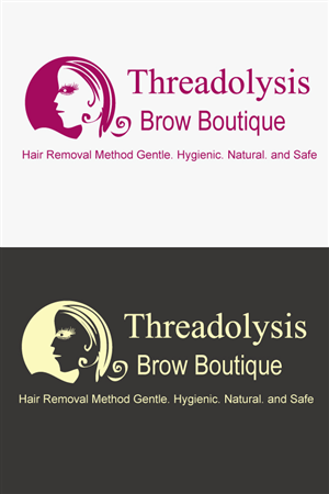 Logo Design by leebswz for Threadolysis Brow Boutique  | Design: #850904