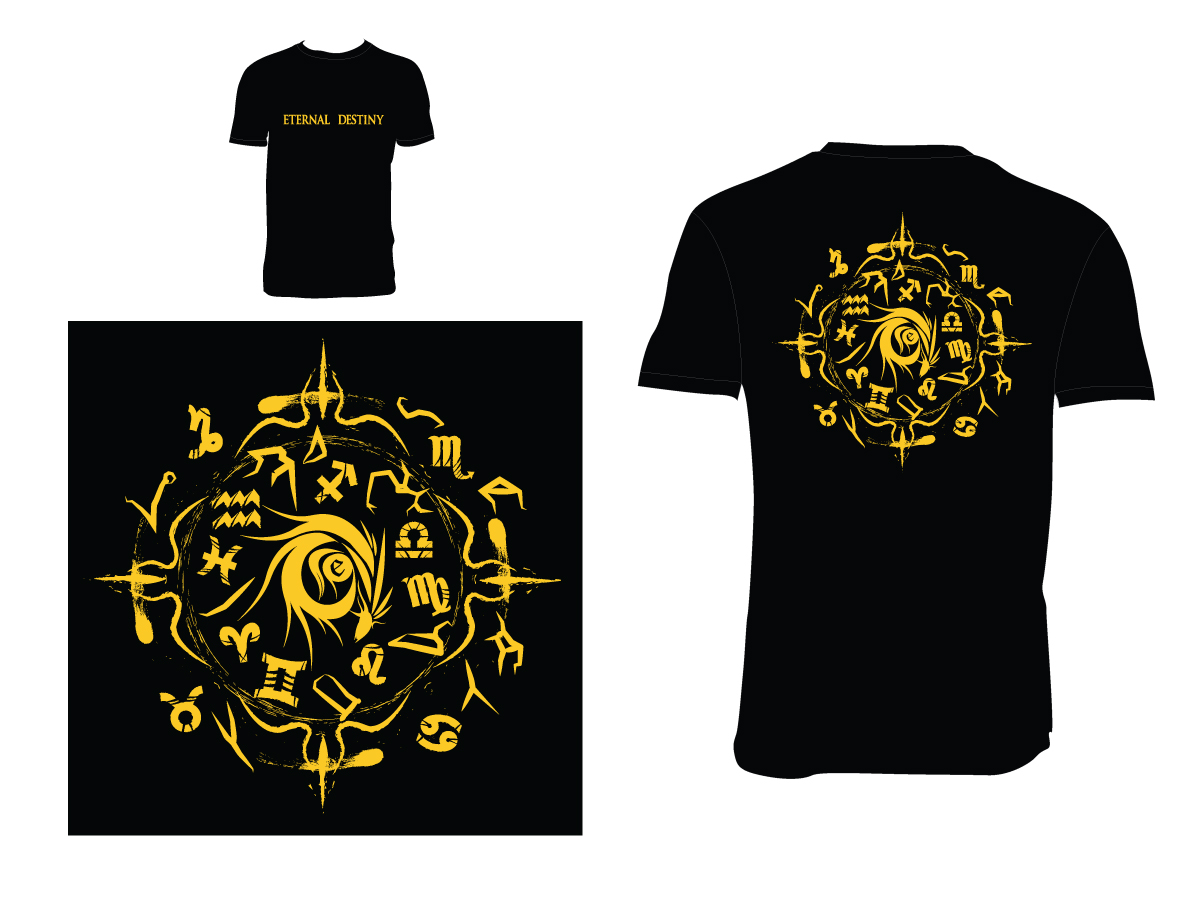 T-shirt Design by P.O.Design for eternal destiny  | Design #849516