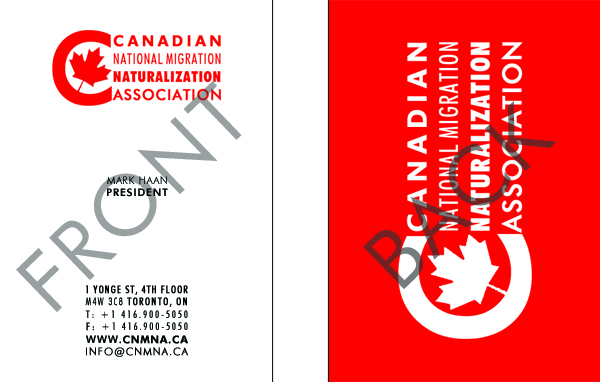 Design de Logo par Mustafa Ozcan pour Canadian National Migration and Naturalization Association | Design #103256