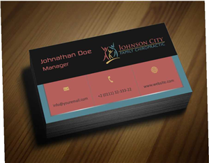 Visitenkarten-Design von AwsomeD für Johnson City Family Chiropractic | Design #3371430