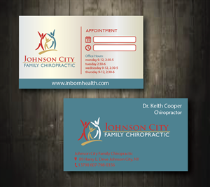 Business Card Design by alex989 for Johnson City Family Chiropractic | Design: #3413139