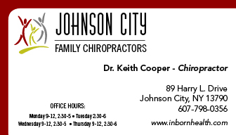 Business Card Design by mpepe for Johnson City Family Chiropractic | Design #3406629