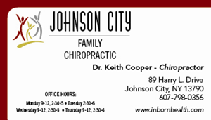 Visitenkarten-Design von mpepe für Johnson City Family Chiropractic | Design #3407368